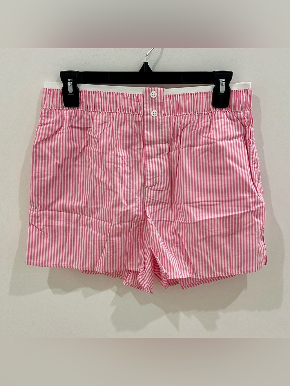NWT Very J Newin Pink Striped Boxer Shorts Size L - Picture 2 of 4